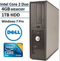 Dell Optiplex 760 Business Small Form Factor Desktop Computer, Intel Core 2 Duo E7500 2.93 Ghz CPU, 4GB DDR2 RAM, 1TB HDD, DVD, Windows 7 Professional (Renewed)