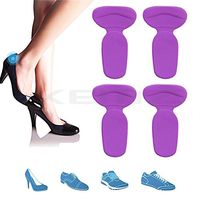 Heel Insoles Set of 2, Back Heel Pads, Heel Grips Liners Cushions, Soft Shoes Inserts, Anti Slip Ball of Foot Protectors, for Blister Prevention Rubbing Feet Care Pain Relief Shoe Fit Comfort (purple)