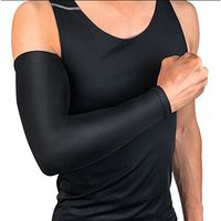 Elbow Guard Sleeve Compression Arm Sleeve Sport Elbow Support for Man and Women Black XXL