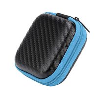 Orcbee_for Apple Airpods Earphones Case Box Size Holder Hard Shell EVA Carrying (Blue)