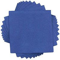 JAM PAPER Small Beverage Napkins - 5 x 5 - Blue - 250/Pack