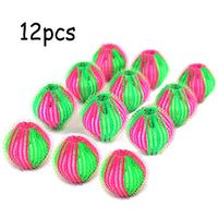 Pet Hair Remover for Laundry - Non-Toxic Reusable Dryer Balls Washer and Dryer Ball Remove Long Hair from Dogs and Cats on Clothes in The Washing Machine 12 Packs