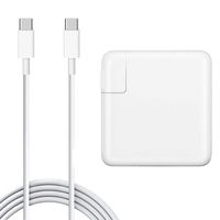 61W USB C Power Adapter Compatible with MacBook Pro Charger, YIHUNION USB Type C Laptop Charger for 12 13 inch with 6.56ft USB-C to USB-C Charge Cable (UK/EU/US/JP Plug for Traveling)