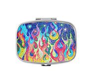 Colorful Ceramic Tiles Custom Personlized Rectangular Tablet Medicine Pocket Purse Travel Pill Vitamin Decorative Box Case Holder