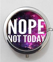 BlackKey Nope Not Today 3-Compartment Decorative Pocket Gift Box Case Organizer for Pill, Color 1 -746