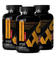 Immune Support Dietary Supplement - Echinacea & Goldenseal Root Extract Complex 300MG - goldenseal Extract - 3 Bottles (180 Capsules)