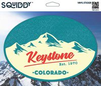 Squiddy Keystone Colorado - Vinyl Sticker Decal for Phone, Laptop, Water Bottle (3" Tall)