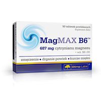 MagMAX B6 - As much as 687 mg of magnesia citrate in one tablet! - 50 tablets by Olimp Labs