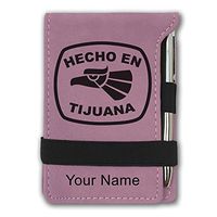 Mini Notepad, Hecho en Tijuana, Personalized Engraving Included (Pink)