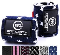 Fitplicity Premium Elastic Wrist Wraps (Old Glory)