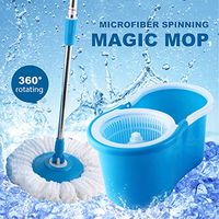 360° Rotating Durable Microfiber Spinning Magic Spin Easy Floor Mop With Bucket 2 Head With Bucket & Dual Mop Heads Perfect For Cleaning Microfiber At Home, Office, Restaurant, Shop, Salon