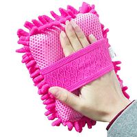 Kylin Express Reusable Chenille Cleaning Accessory Dust Cleaner Duster for Home/Car, Red