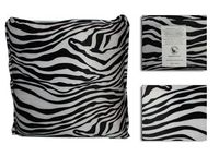 HealthmateForever High Quality Pulsating Vibrating Pillow Massager | Provide More Than Adequate Lumbar Support for a Back Cushion Car Travel Pillow(Zebra)