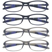 Computer Blue Light Blocking Reading Glasses(Flexible and Lightweight) UV Protection Readers Anti Eyestrain for Women Men