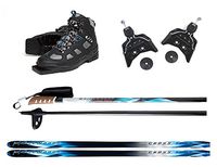 Whitewoods 75mm 3Pin Cross Country Package, Skis Boots Bindings Poles, 207cm (43)