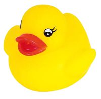 Novelty Place Float and Squeak Rubber Duck Ducky Baby Bath Toy for Kids (12 Pcs)