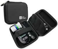 DURAGADGET Black Rigid Insulin Diabetes Medical Supplies Shell Storage/Travel Case, Dimensions 125mm x 95mm x 25mm