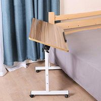 CHICTI Medical Overbed Tables Height Adjustable, Tilt Top Hospital Over Bed Top Table Computer Laptop Table, Four Wheels Super Sturdy and Stable for Home Office