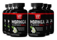 Natural Moringa - Moringa OLEIFERA Extract 1200mg - Increase Energy Supplement - 6 Bottles 360 Capsules