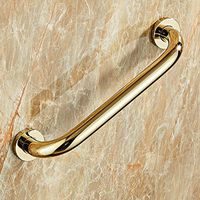 Grab Bar Toilet Handle Safety Lever, Bathroom Handle Shower Shower Rod Safety Support armrest Safety Solid Brass Special Crowd use,Matte Black, Brass, Silver, Gold Bathroom Safety Accessories
