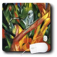 3dRose German Cubism Painter Franz Marc The Monkey Mouse Pad (mp_155482_1)