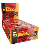 MUTANT Protein Brownie - Delicious High Protein Nutritious Snack, 20g Protein Including Whey Protein Isolate - Chocolate Peanut Butter - 12 x 58 G