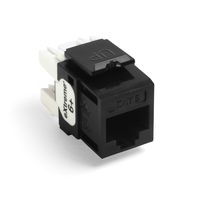 Leviton 61110-BE6 Extreme Quick Port Connector, Black, 25-Pack, 25 pack