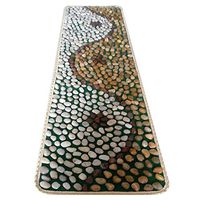 SHIYN Natural Pebbles Reflexology Massage Cushion Mat, Health Care Reflexology Massage Bath Room Yoga Mat Bathroom Mat, Plantar Massage Cushion