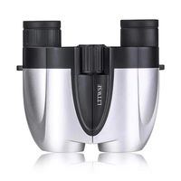 Binoculars for Adults LTTWSF 10X25 HD with Low Light Night Vision for Bird Watching Hunting Sports Events Travelling Adventure and Concerts (Bright Sliver)
