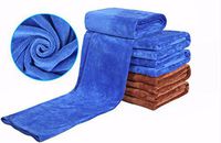 Car Wash towel to wipe car thick towel lint car wash supplies, brown,4060cm