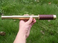 TASCO 25x30 Brass Scalable to Stretch Zoom Monocula Maritime Nautical Pirate Telescope