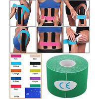 Water Resistant Kinesiology Tape, Uncut Muscle Support Adhesive Therapeutic Sports Wrap, Physio Muscle Strain Recovery Injury Support for Plantar Fasciitis Knee Elbow Wrist Back Neck Shoulder