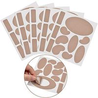 Moleskin Tape, IKOCO Flannel Adhesive Pads Heel Stickers Blister Prevention Pads for Feet Anti-wear Stickers for High-Heeled Shoes 110 Pcs(10 Sheet*11 Pieces)