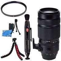 Fujifilm XF 100-400mm f/4.5-5.6 R LM OIS WR Lens 16501109 + 77mm UV Filter + Lens Cleaning Kit + Lens Pen Cleaner + Flexible Tripod Bundle