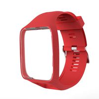Windwinevine Watchband for Tom Tom 2 3 Series Watch Strap Silicone Replacement Wrist Band Strap for Tomtom Runner 2 3 GPS Watch