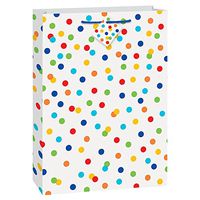Jumbo Rainbow Mini Polka Dot Gift Bag
