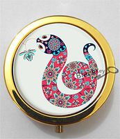 BlackKey Snake 3-Compartment Decorative Pocket Gift Box Case Organizer for Pill, Color 2 -2217