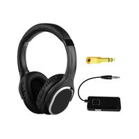Metal Detector Headphone Wireless 3.5mm 1/4 Inch Jack 2.4G Digital Stereo Sound Build-in Microphone Rechargeable Earphone 2.4 GHZ Metal Detecting Accessories (2.4G Rechargeable Transmitter)