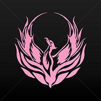 Decals Decal Phoenix Rising From The Fire Tablet Laptop Weatherproof S Pink (6 X 5.69 In)