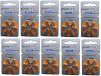 PowerOne Size 13 Batteries P13, 3 Pack (60 Batteries)