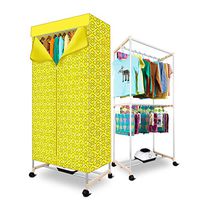 JCJ Quick-Drying Machine, Household Clothes Care Machine Double-Layer Large Capacity 15KG Load-Bearing Dryer, with Thick Aluminum Alloy Tube Universal Casters (L × W × H) 715 × 45 × 152cm