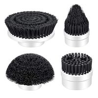 MECO 4pcs Replacement Brush Heads for Electric Spin Scrubber, Power Spin Scrubber Replacement Toilet Brush Heads for Cleaning Bathroom, Sturdy PP Bristles Apply to Electric Cordless Scrubber