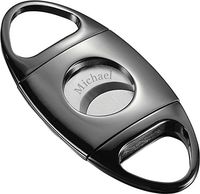 Personalized Visol Darth High Polish Gunmetal Cigar Cutter