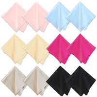 SHINLIF 12 Pcs Microfiber Cleaning Cloths 9.8x9.8 Inch - Perfect for Cleaning Cell Phones, Lenses, Laptops, Tablets, Glasses, Spectacles, Silverware, Screens, and Delicate Surface(12 Pack）