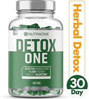 DetoxOne ​Colon Cleanser & Detox for Weight Loss​ by NutraOne | ​30​ Day Extra Strength Detox Cleanse for Constipation Relief​* |​ Flush Toxins, Boost Energy​ & Improves Nutrient Absorption* | ​#1 Be