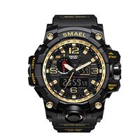 Fashion Men Watch,Fxbar Brand Men's Sport Watch Dual Display Analog Digital LED Electronic Wrist Watches(D)