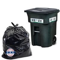 Dyno Products Online - 95-96 Gallon 1.5 Mil, Black Trash Bag 61"X 68" (25/Case)