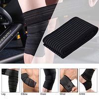 Premium Elastic Bandage Wrap Wrist Support Brace First Aid Bandages High elasticity Calf Thigh Support Knee Brace Compression Wrap Guard for Fitness Weight Lifting Injury Prevention Pain Relief