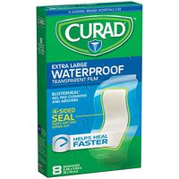 Curad Waterproof Blisterheal Hydrocolloid, Clear, 8 Count