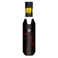 IT'S A SKIN Decal Vinyl Wrap Compatible with STIIIZY BIIIG Big <b>TM</b> Premium Vaporizers Sticker Sleeve Cover | Vape Stickers Skins Cover| Red Lightning Bolts Electric